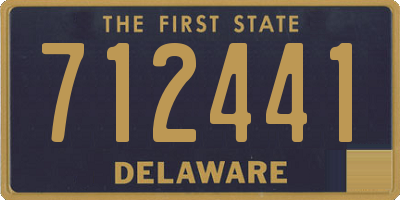 DE license plate 712441