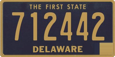 DE license plate 712442