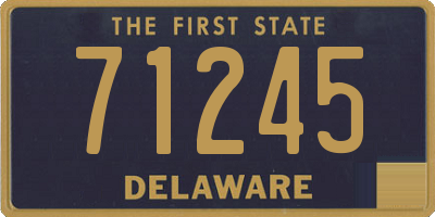 DE license plate 71245