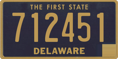 DE license plate 712451