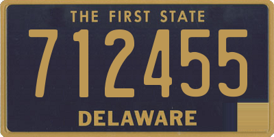 DE license plate 712455