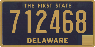 DE license plate 712468