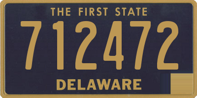 DE license plate 712472