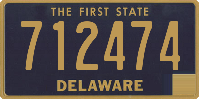 DE license plate 712474