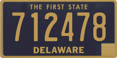 DE license plate 712478