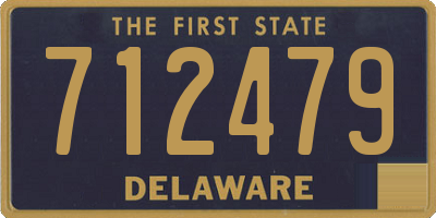 DE license plate 712479