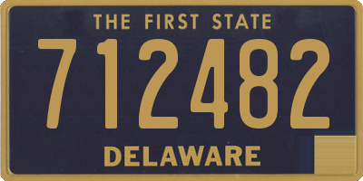 DE license plate 712482