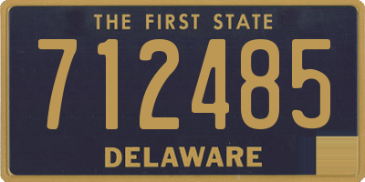 DE license plate 712485