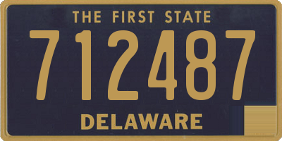 DE license plate 712487