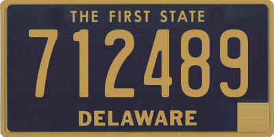 DE license plate 712489