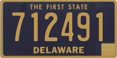 DE license plate 712491