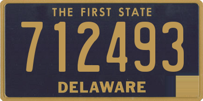 DE license plate 712493