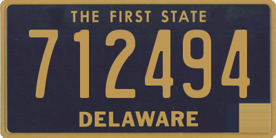 DE license plate 712494