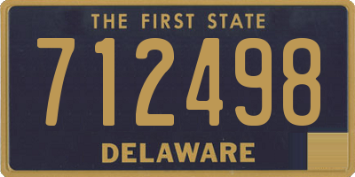 DE license plate 712498