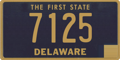 DE license plate 7125