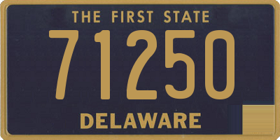 DE license plate 71250