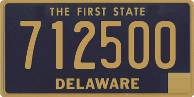 DE license plate 712500