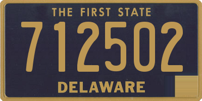 DE license plate 712502