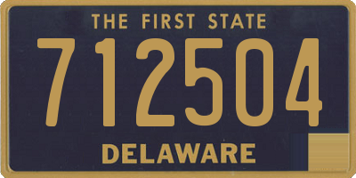 DE license plate 712504