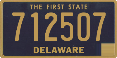 DE license plate 712507