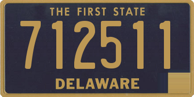 DE license plate 712511