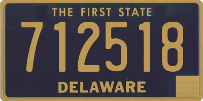 DE license plate 712518