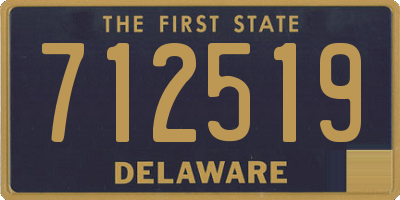 DE license plate 712519