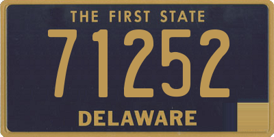 DE license plate 71252