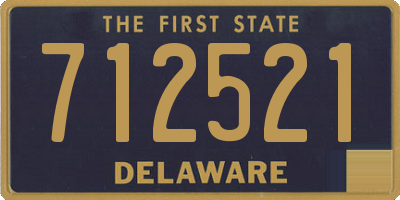 DE license plate 712521