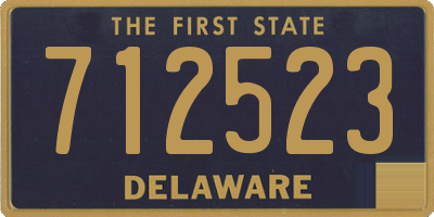 DE license plate 712523