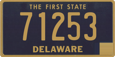 DE license plate 71253