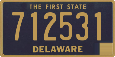 DE license plate 712531