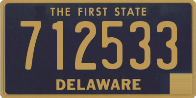 DE license plate 712533