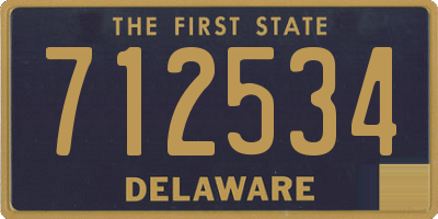 DE license plate 712534
