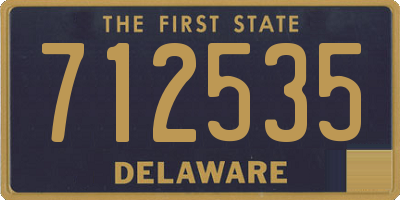 DE license plate 712535