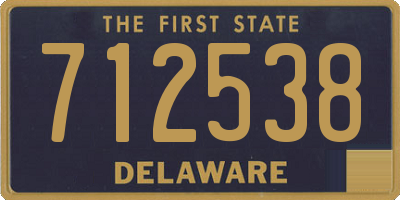 DE license plate 712538