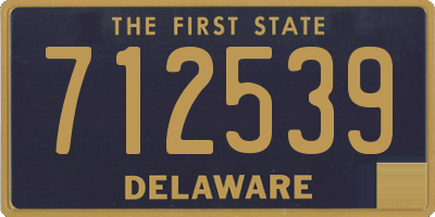 DE license plate 712539