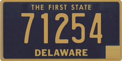 DE license plate 71254