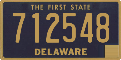 DE license plate 712548