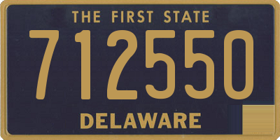 DE license plate 712550