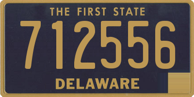 DE license plate 712556