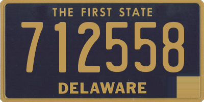 DE license plate 712558