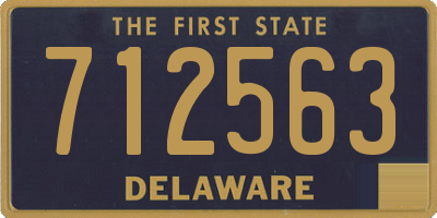 DE license plate 712563