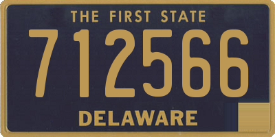 DE license plate 712566