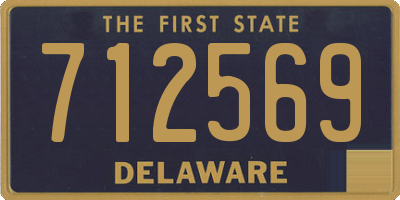 DE license plate 712569