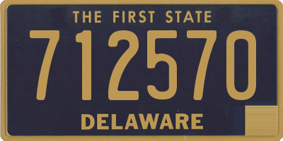 DE license plate 712570