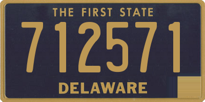 DE license plate 712571
