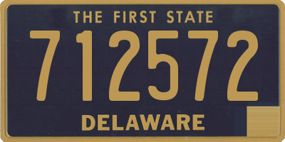 DE license plate 712572