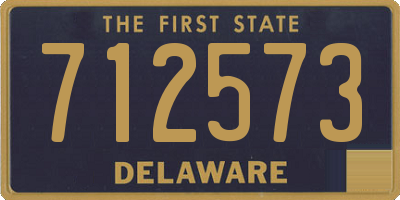 DE license plate 712573
