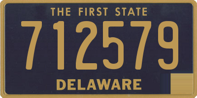 DE license plate 712579